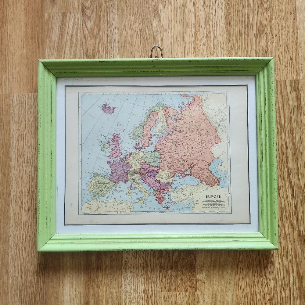 Europe Framed Map